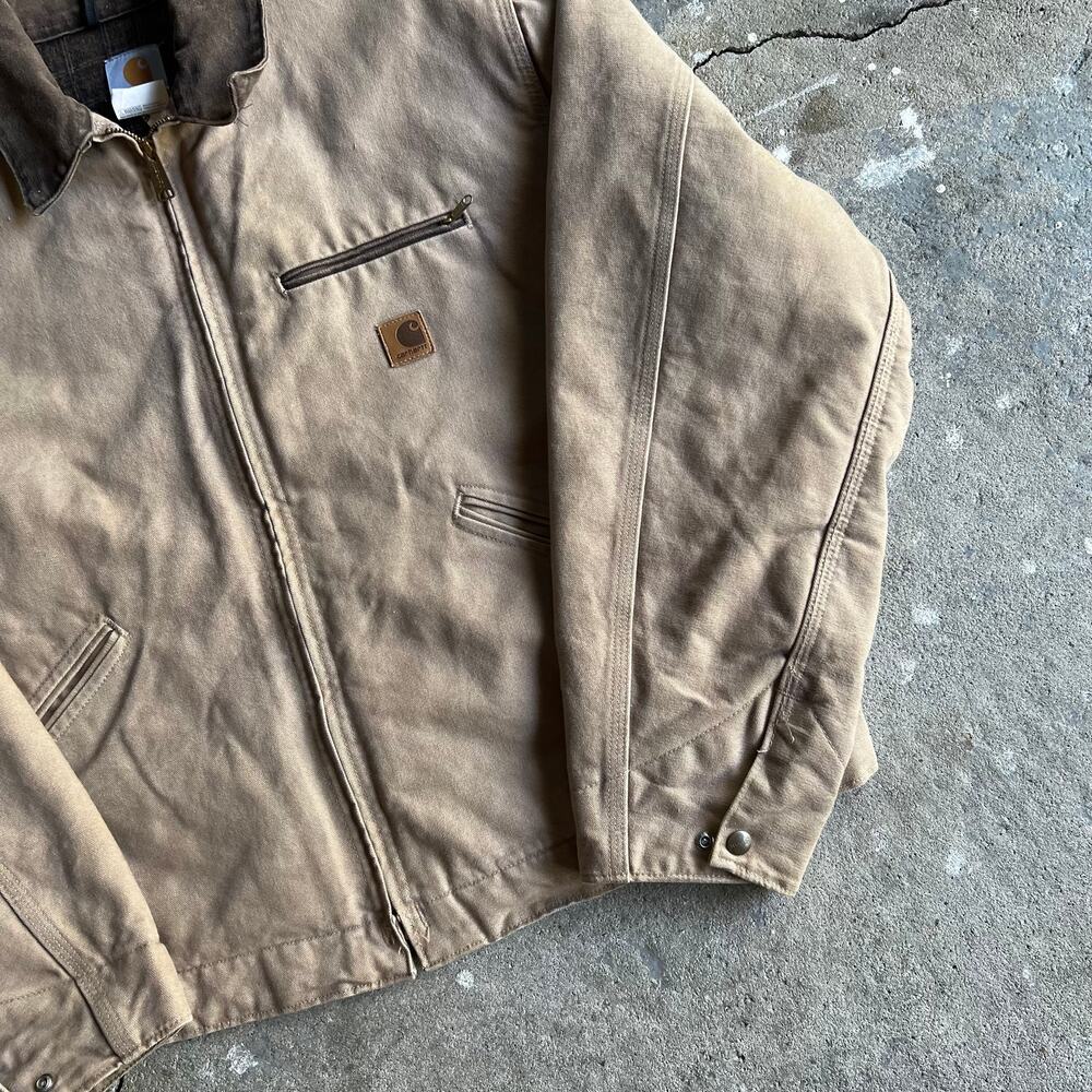 Carhartt J97 SDL light brown detroit work wear jacket - Picture 2 of 11